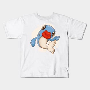 Big Lips Funny Fish Kids T-Shirt